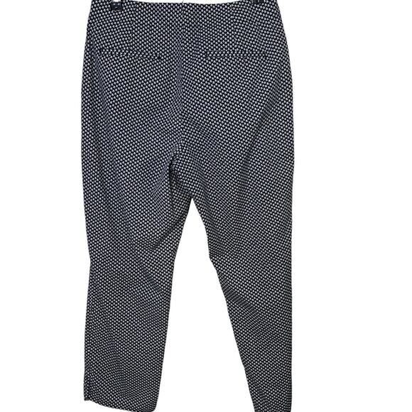Talbots Heritage Pants Women’s Size 4 Cropped Capri Printed Office Side Zip - Picture 2 of 9